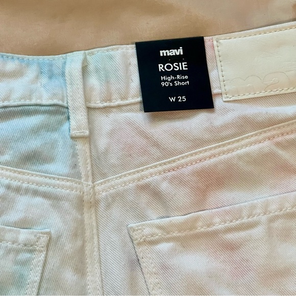 NWT MAVI Cotton Candy Colored Tye Dye Shorts - Picture 5 of 5